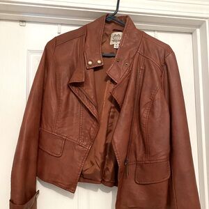 Faux leather jacket